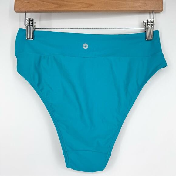 NWT Halara Crossover Bikini Bottom Swimsuit M‎ Teal - Picture 3 of 7